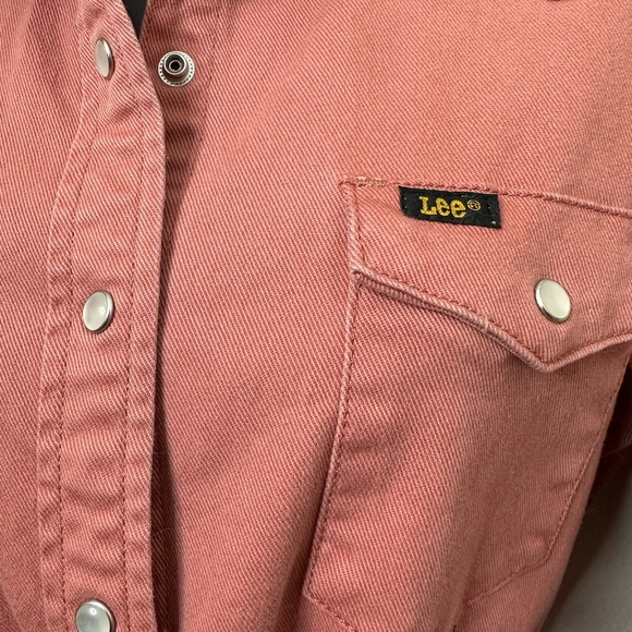Lee pink/coral denim dress - Picture 3 of 6
